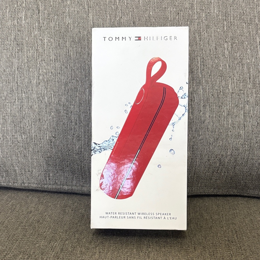 Tommy Hilfiger Red Water Resistant Wireless Speaker